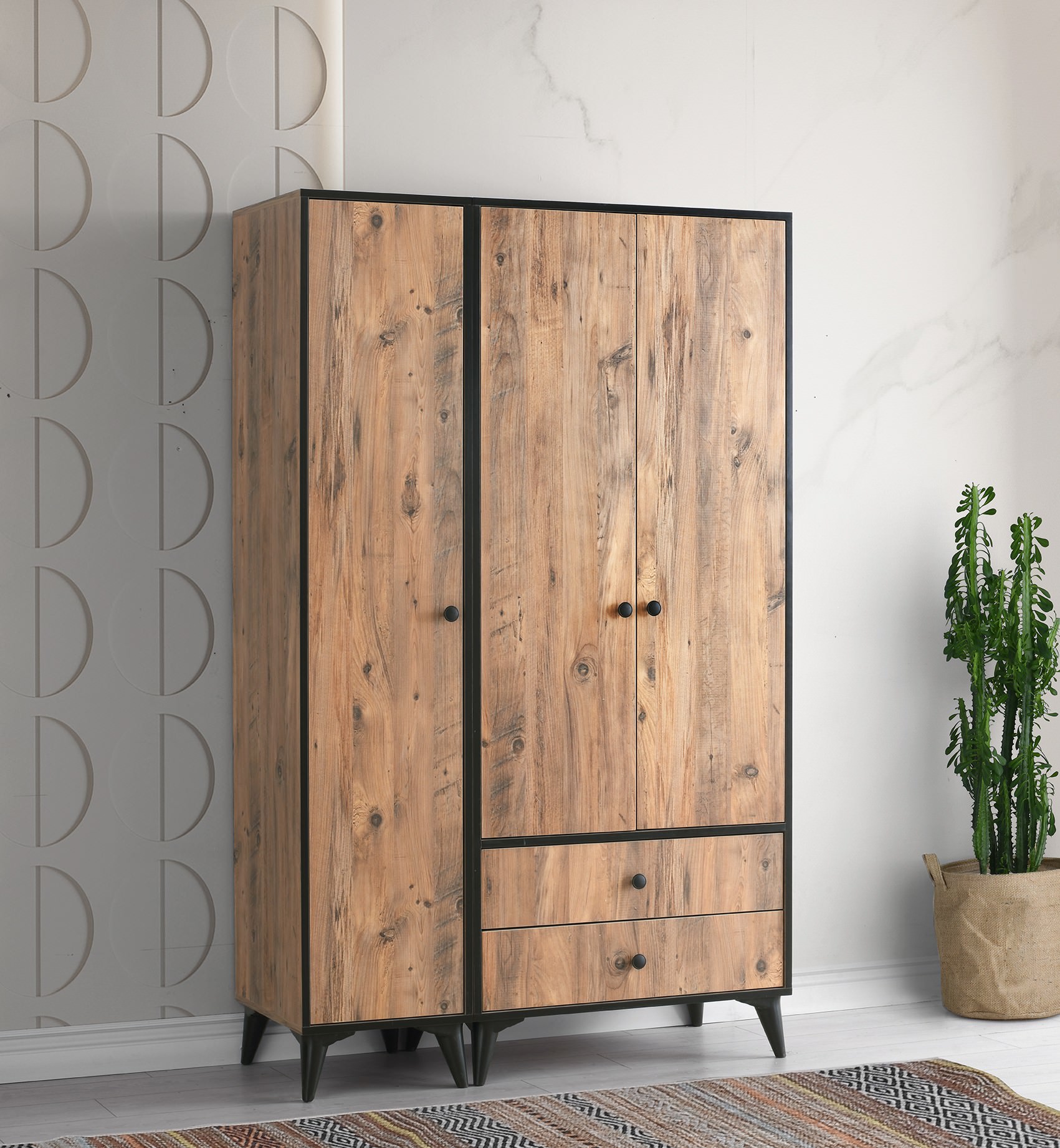 Natural 3 Kapılı Dolap