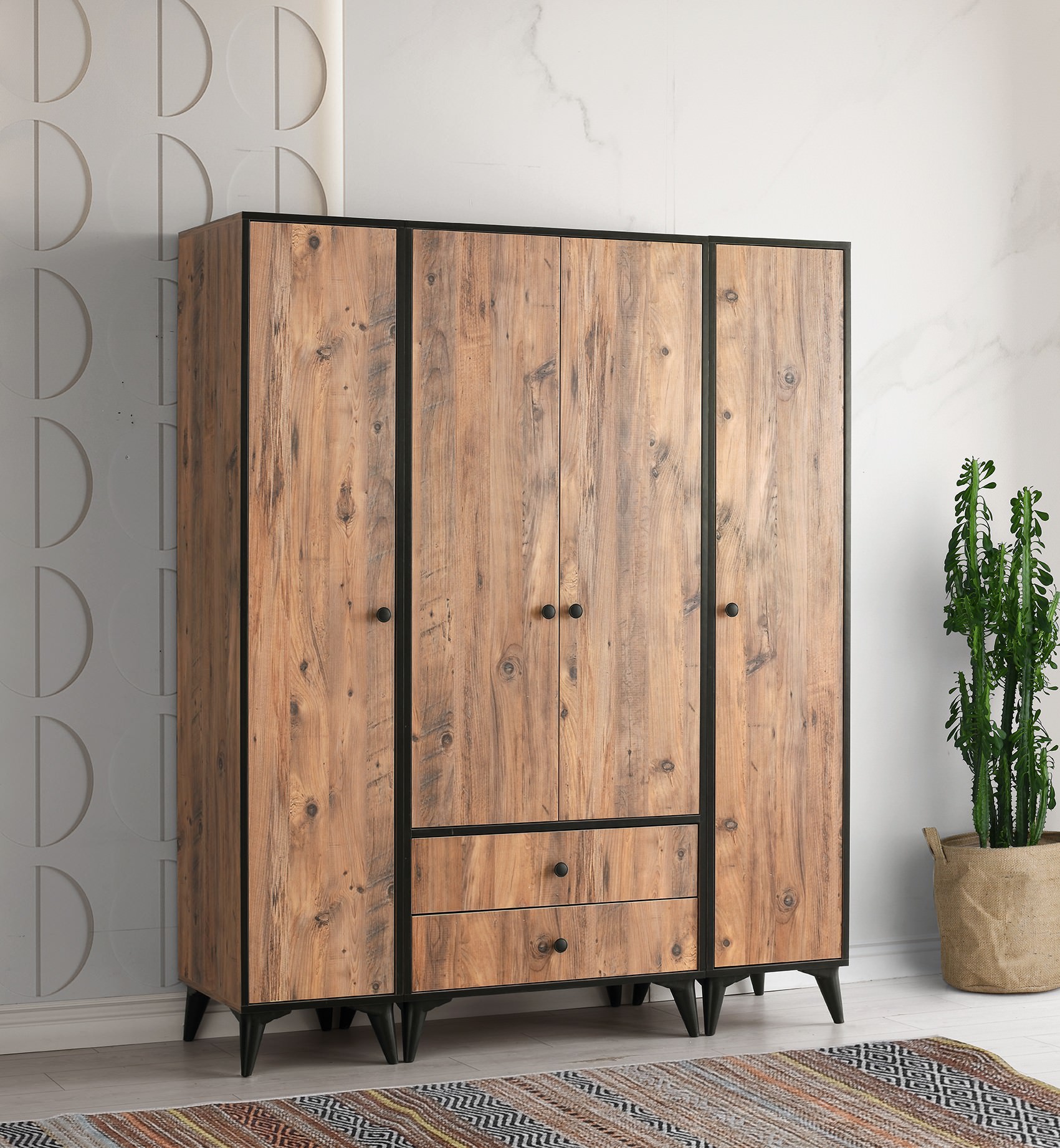 Natural 4 Kapılı Dolap