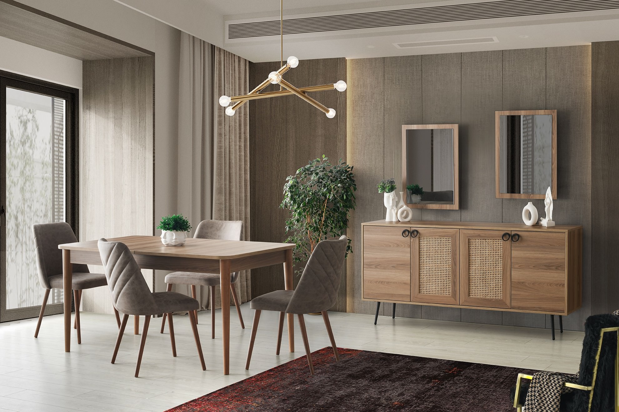 Garden Hasır Yemek Odası