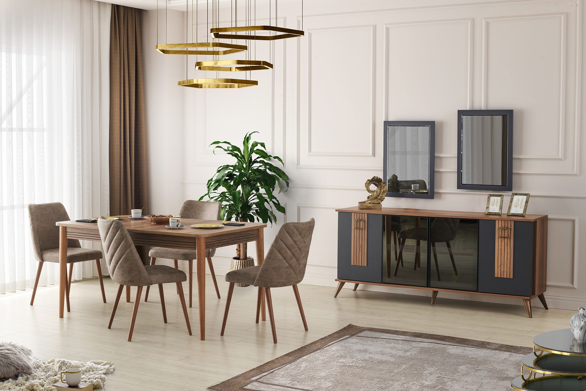 Hazar Antrasit Yemek Odası