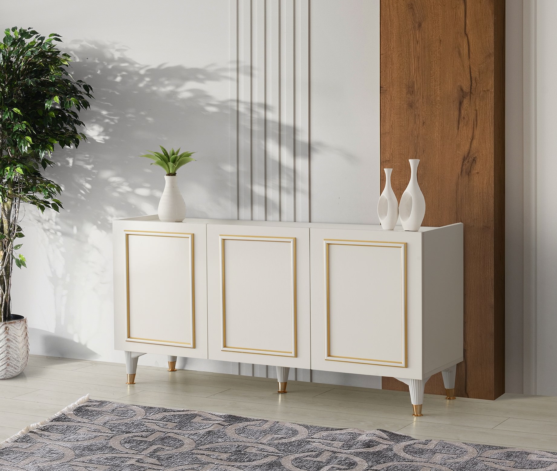 Neva 3 Kapaklı Gold Konsol